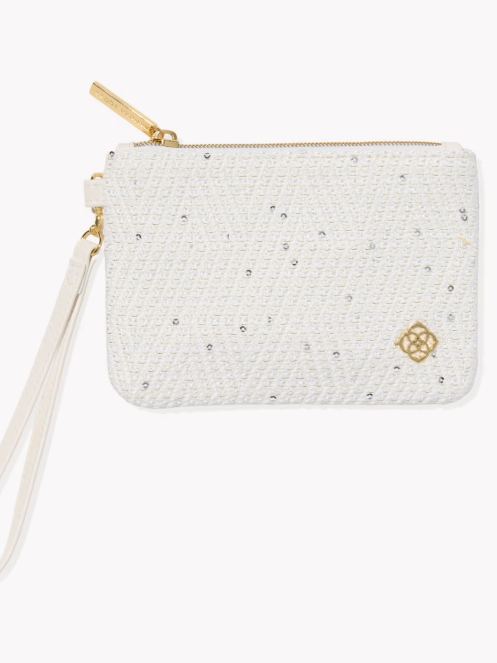 kendra scott cream tweed pouch